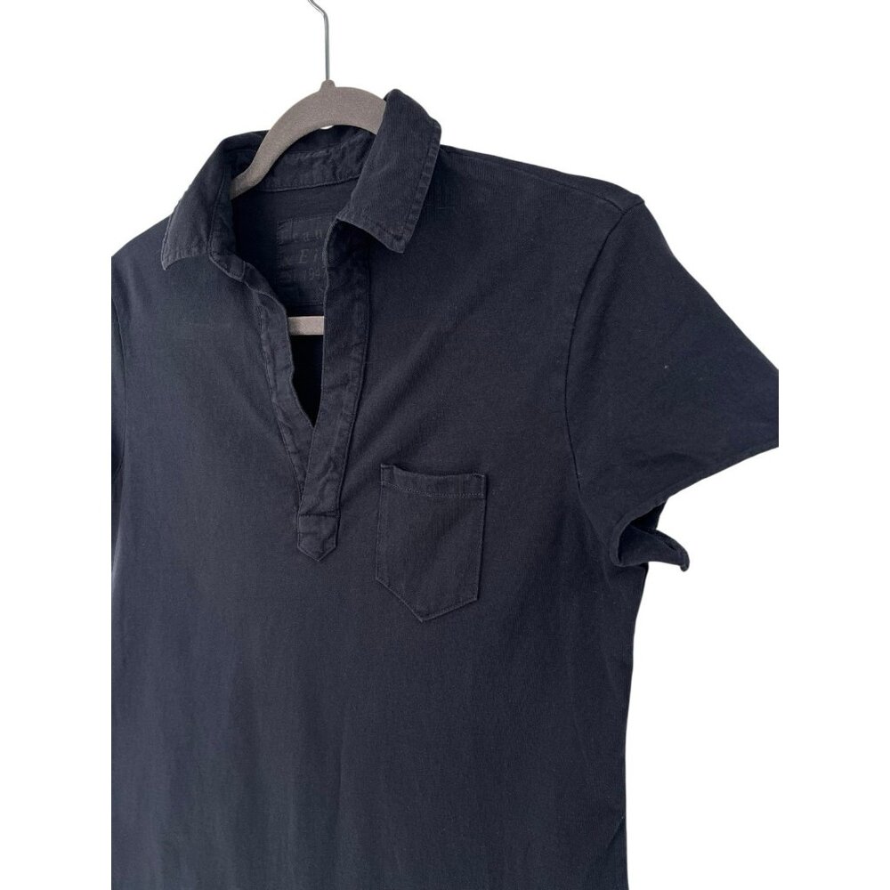 FRANK & EILEEN Women's Black Short Sleeve Polo Dress Small - Picture 2 of 5